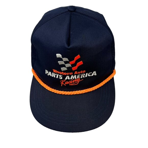 Western Auto Parts America Rope Brim Snapback Racing Hat Cap Vintage Retro 90's - Picture 2 of 9